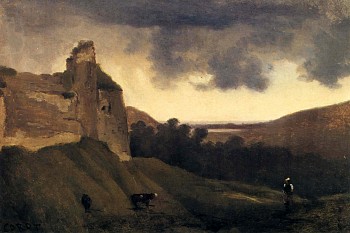 Jean Baptiste Camille Corot -&nbsp;Argues-Ruines du Chateau