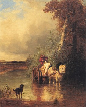 Work:&nbsp;Constant Troyon Field Workers Near a Stream