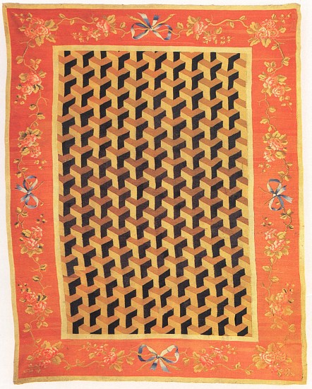 19th Century FRENCH, Charles X Aubusson Carpet, ca. 1825
Wool, 91 x 116 7/8 in. (231 x 297 cm)
FRE-005